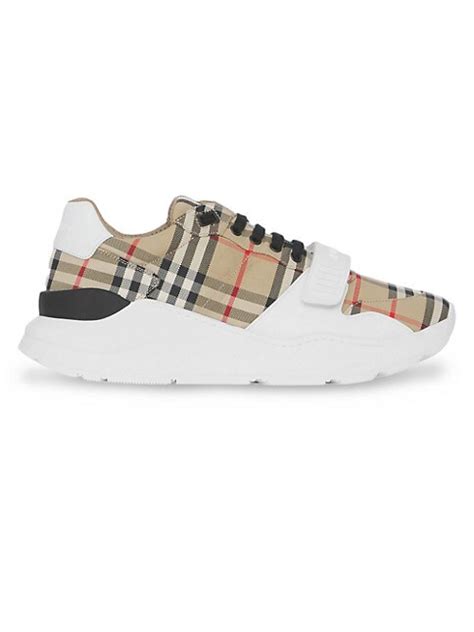 burberry shoes check|burberry checkered sneakers.